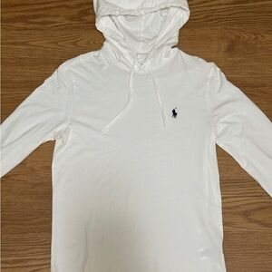 Polo Ralph Lauren Lightweight White Hoodie Shirt – Size S